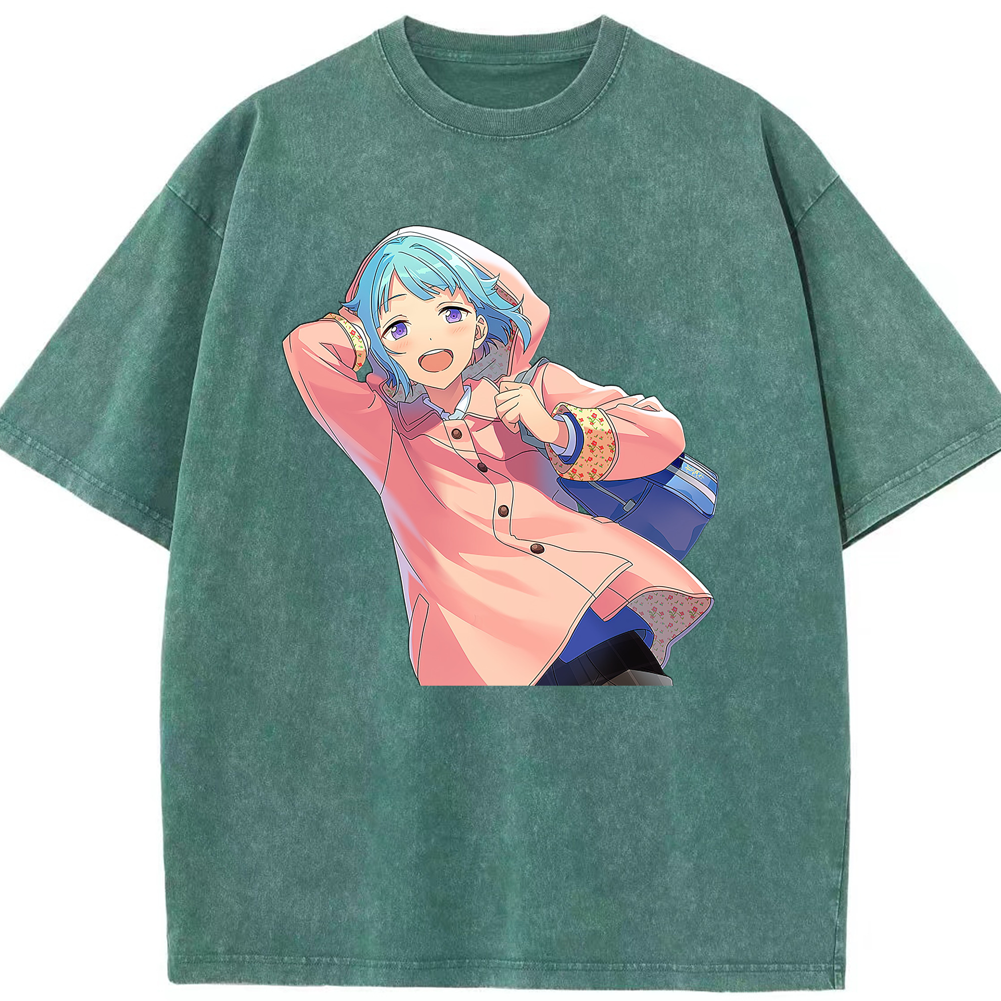 （画像用） あんさんぶるスターズ! Ensemble Stars 綿100% ヴィンテージ風 半袖Tシャツ（フロントプリント）